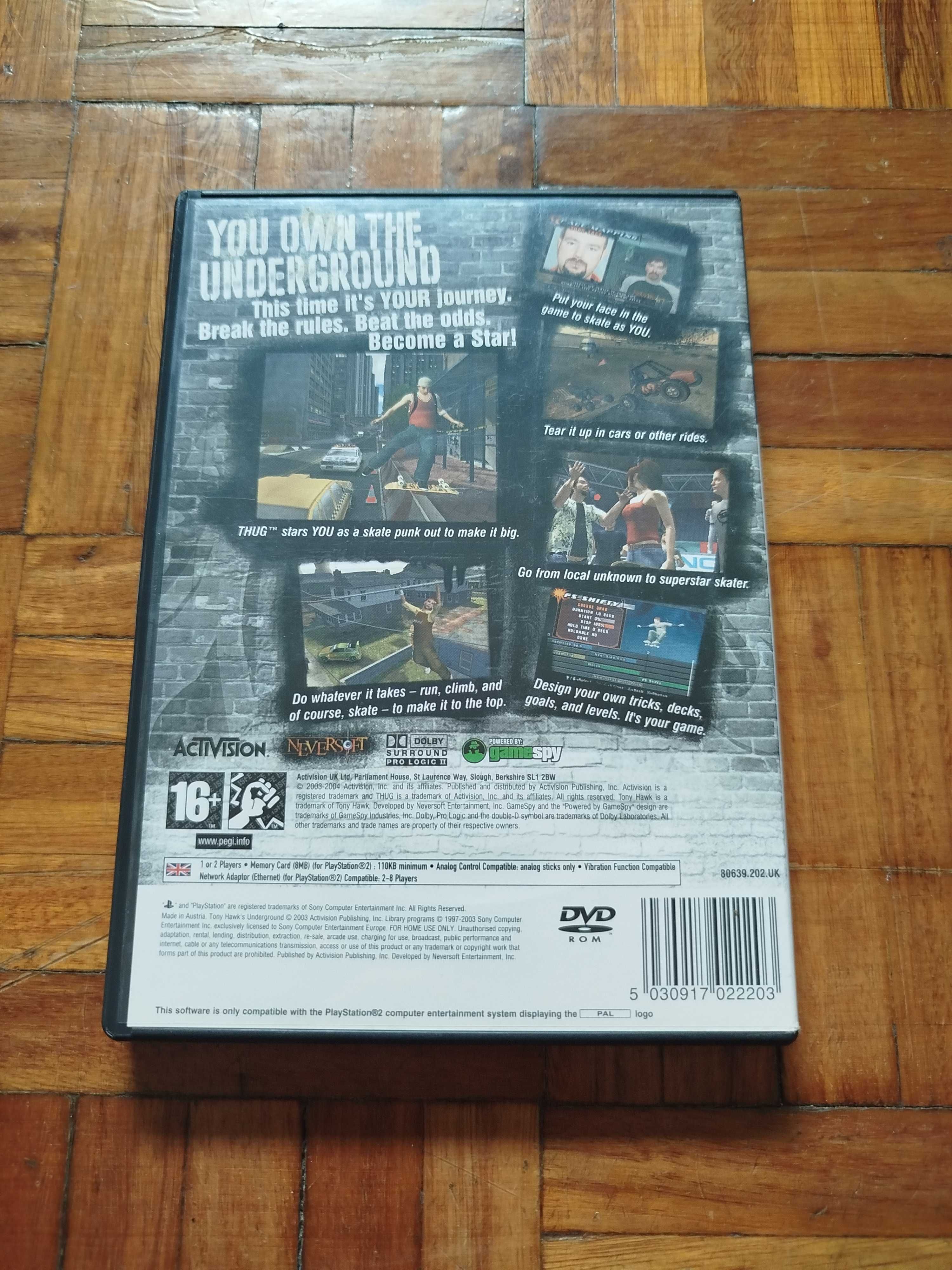 PS2 Tony Hawk's Underground