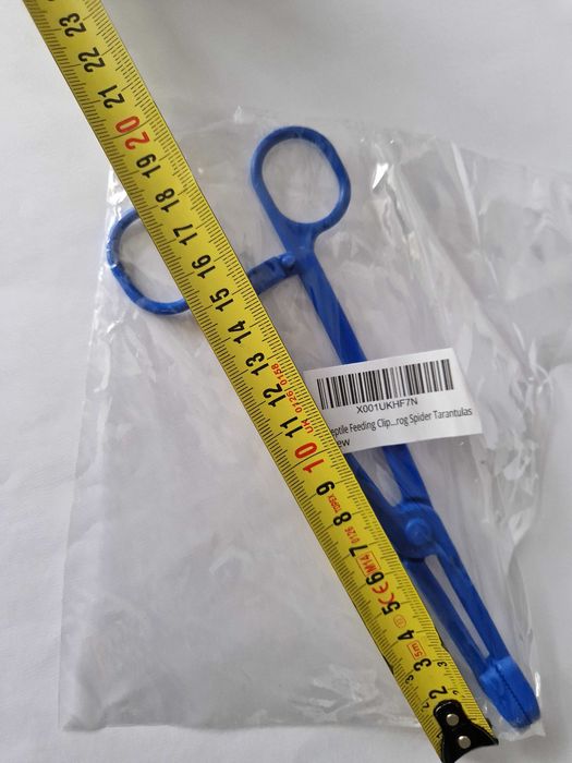 Szczypce do karmienia gadów, płazów, długie, nowe