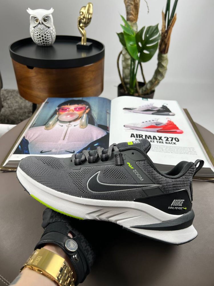 Чоловічі кросівки найк аір зум Nike Air Zoom Dark Grey Black [41-46]