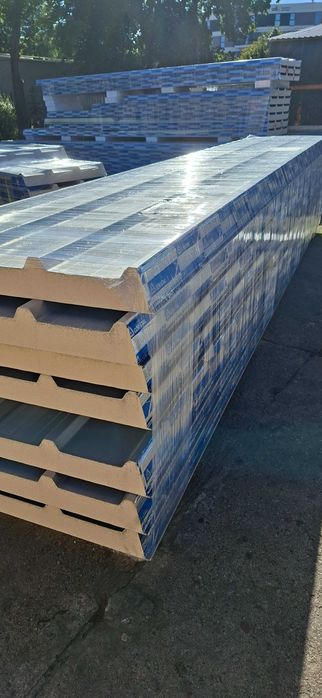 Płyta warstwowa poliuretanowa dachowa PIR 100mm II gatunek NOWA - dach