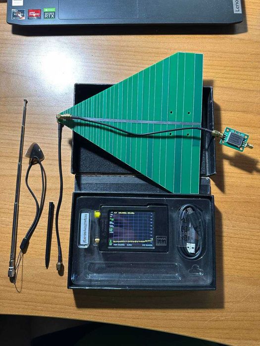 Детектор дронів Tiny SA Basic + підсилювач сигналу RF SMA-SMA + антена