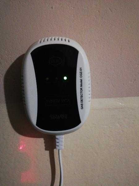 Nowy Czujnik  Sygnał Alarm gazu ziemnego LPG Zamel CGZ-01 GAZ GAS 230V