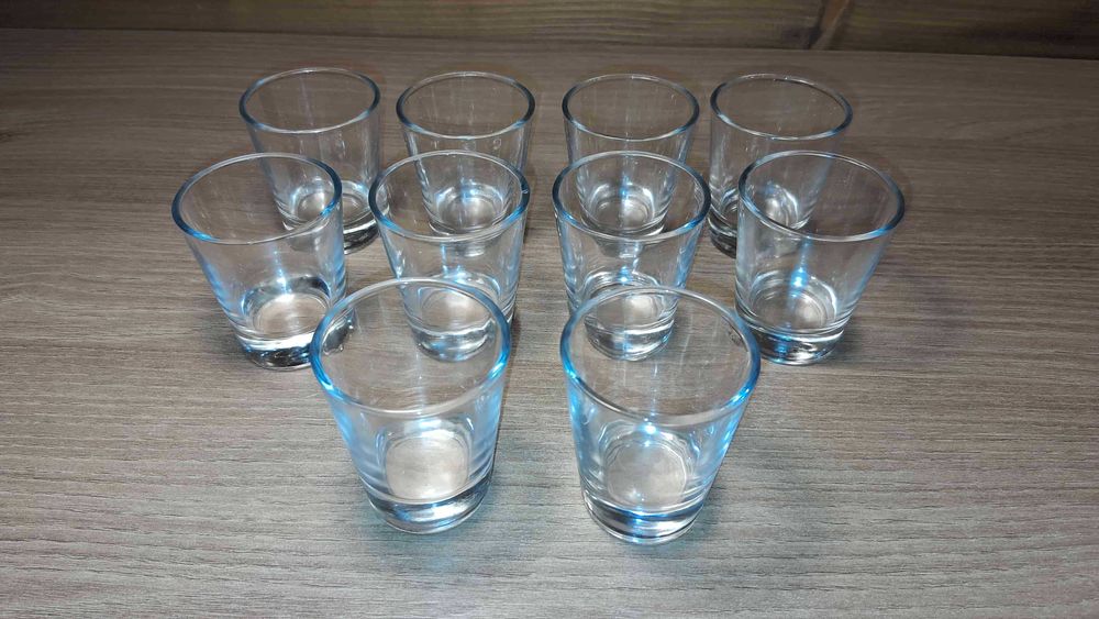 Nowe Kieliszki Do Wódki Shoty Proste Grube Dno 10 Szt.