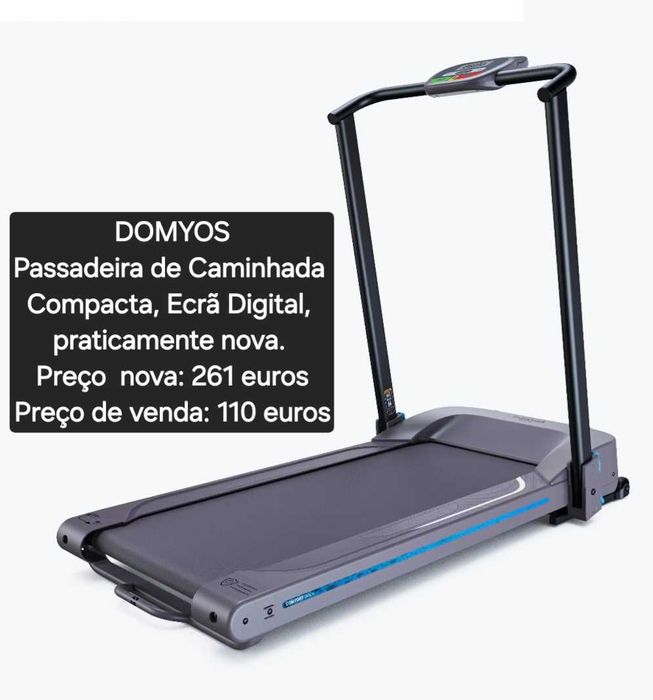 Passadeira de Caminhada Compacta e Ecrã Digital. Praticamente nova!