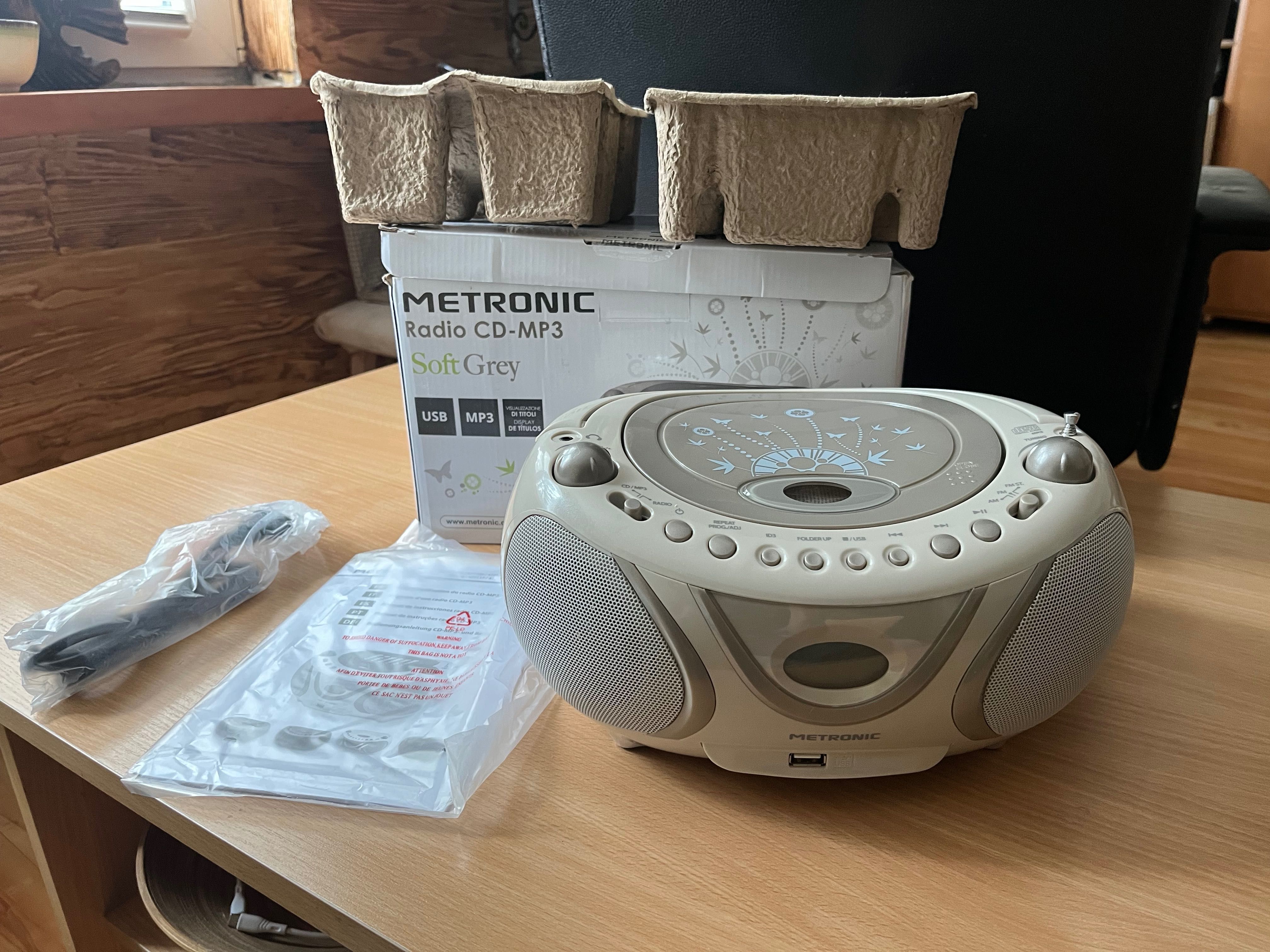 METRONIC Radio CD-MP3 Soft Grey