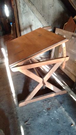 Drewniany składany stół kreślarski biurko deska kreślarska