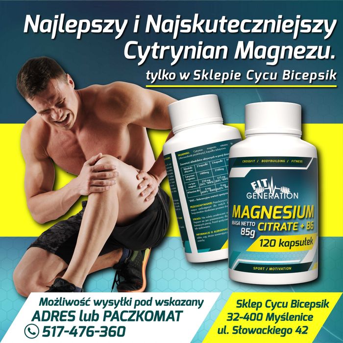 Magnesium Citrate + B6 120kaps.