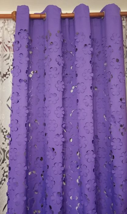 Zasłony dwie sztuki fioletowe