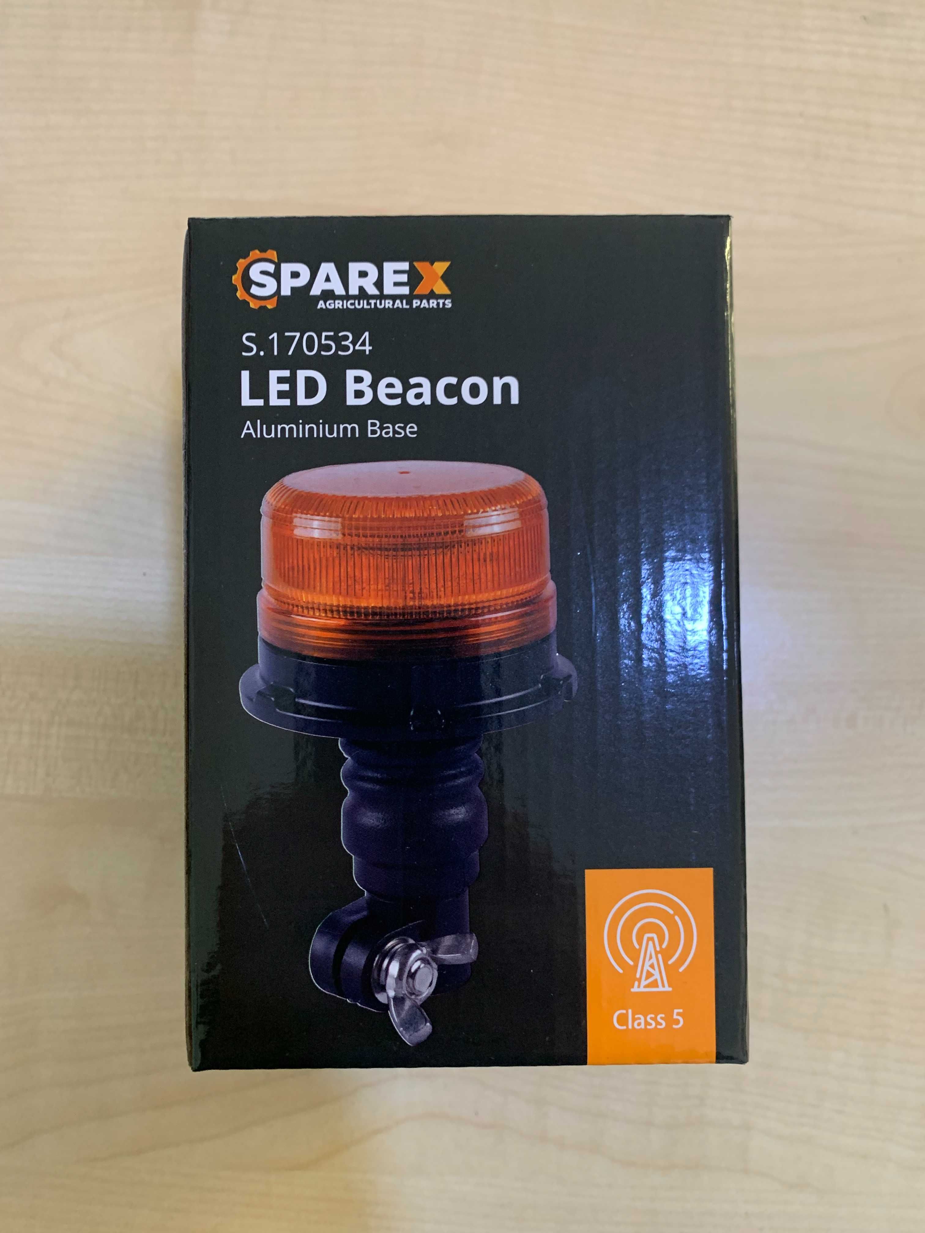 Lampa ostrzegawcza, kogut LED pomarańczowa 12-24v