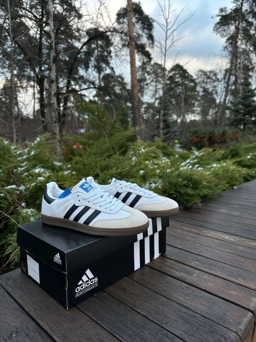 Мужские кроссовки Adidas Samba OG 'Black) White|Gum' Размеры 41-45