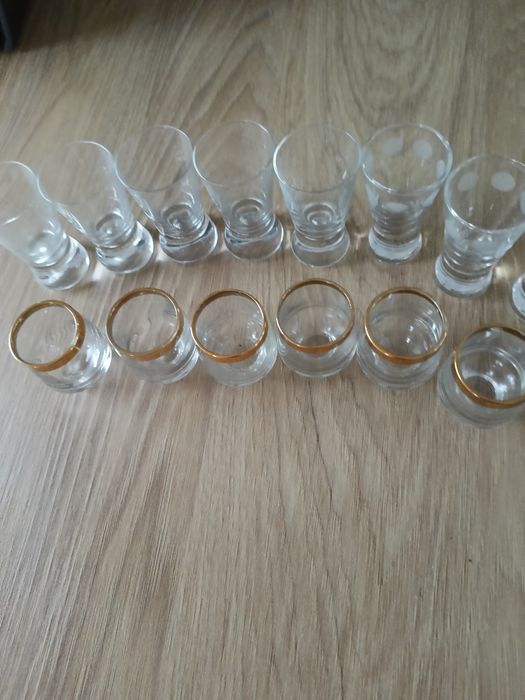 Kieliszki do wódki PRL-8+6