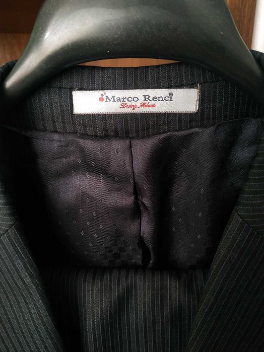 Класичний чоловічий костюм Marco Renci, 48 розмір, 100% вовна