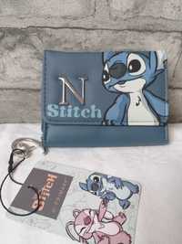 Portfel Stitch z niebieskiej skóry ekologicznej PRIMARK