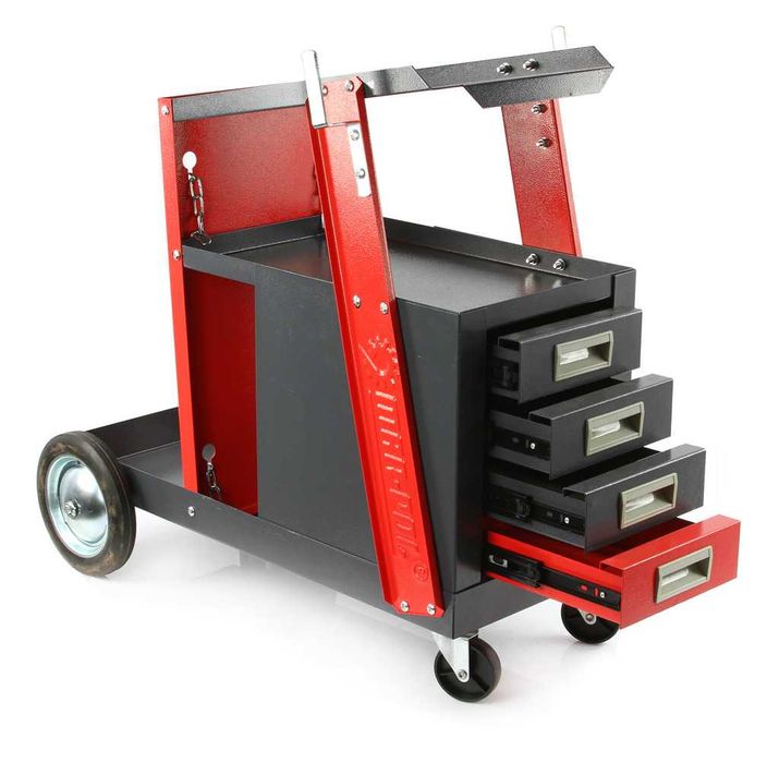 WÓZEK SPAWALNICZY 4 szuflady stabilny Mar-Pol