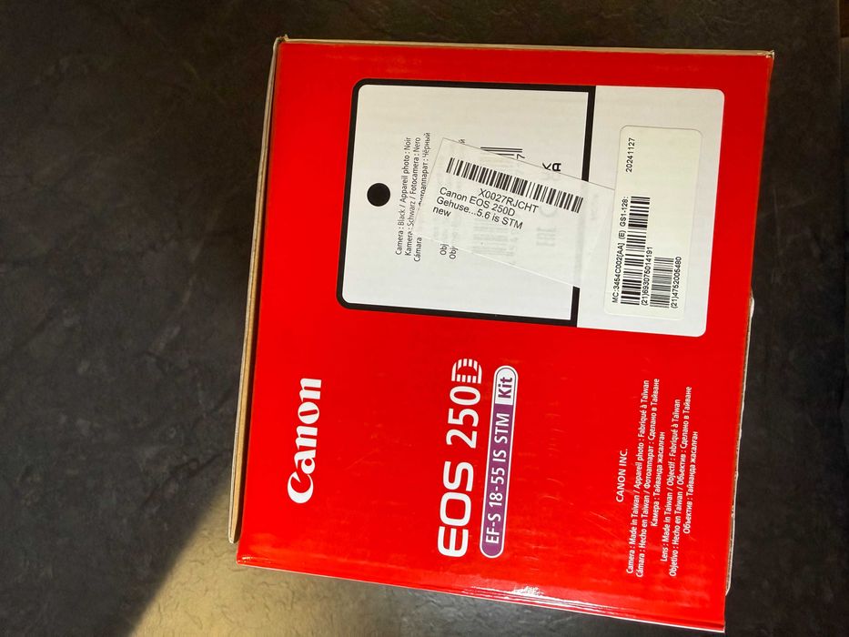 Nowy Aparat CANON EOS 250D + Obiektyw EF-S 18-55mm f/4-5.6 IS STM