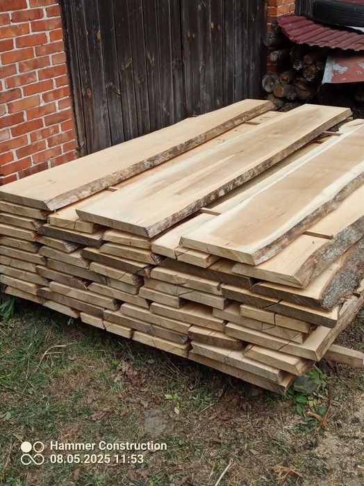 Sprzedam deski lipowe 50 mm, 2,50 m
