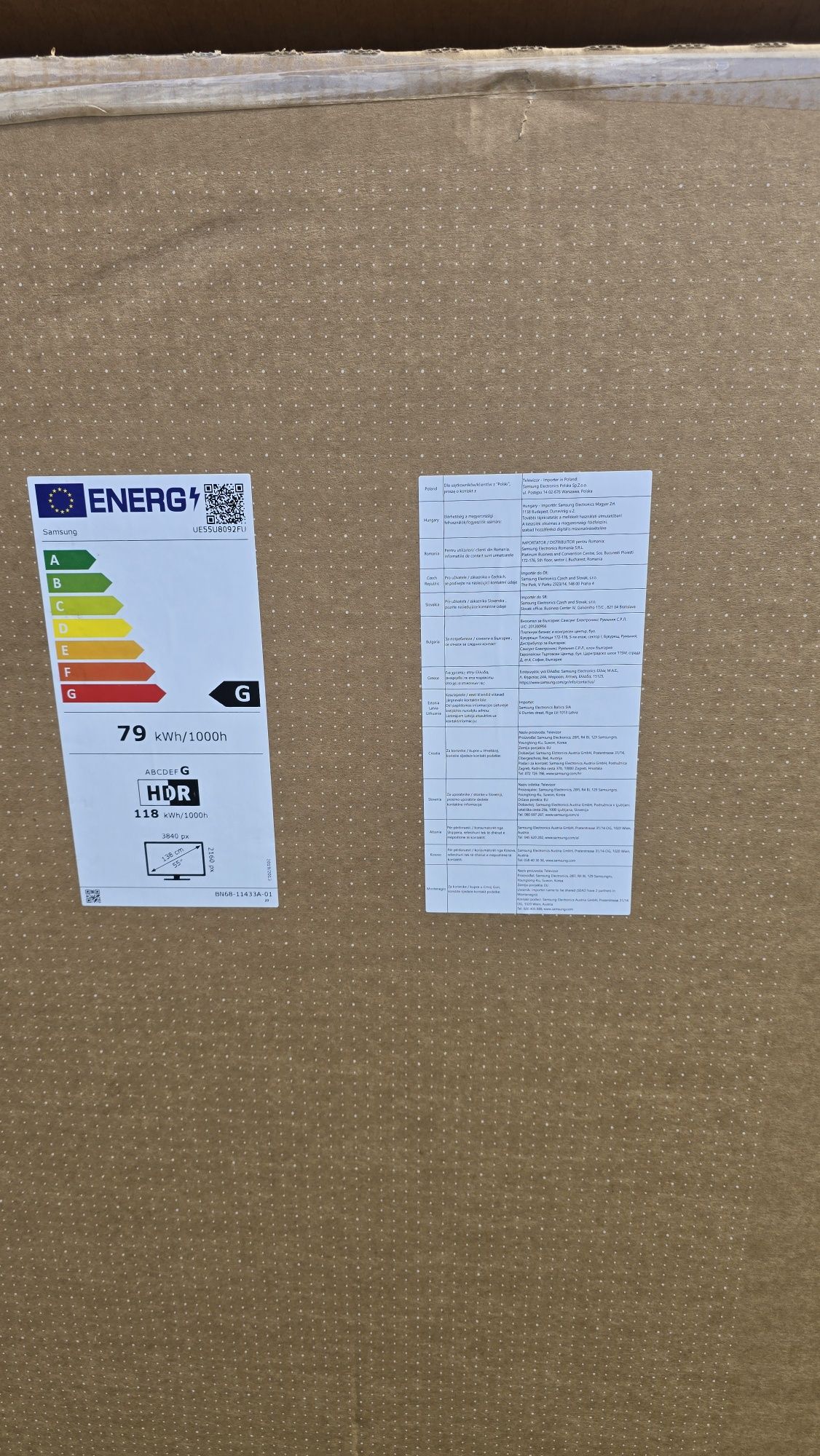 Telewizor Samsung UE55U8092 4K UHD  Crystal Proces.TANIO!! 1450 zł!!!