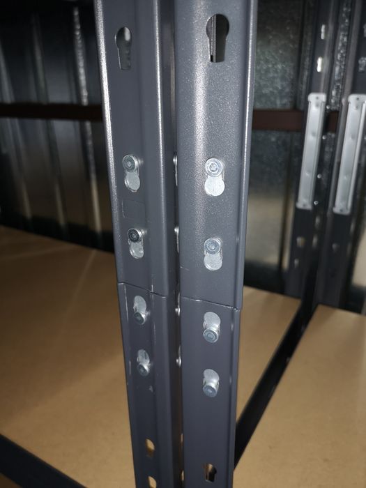 Regał Narożny, Warsztatowy, Zatrzask na Nity 180x90x90x45 cm 4P/250 kg