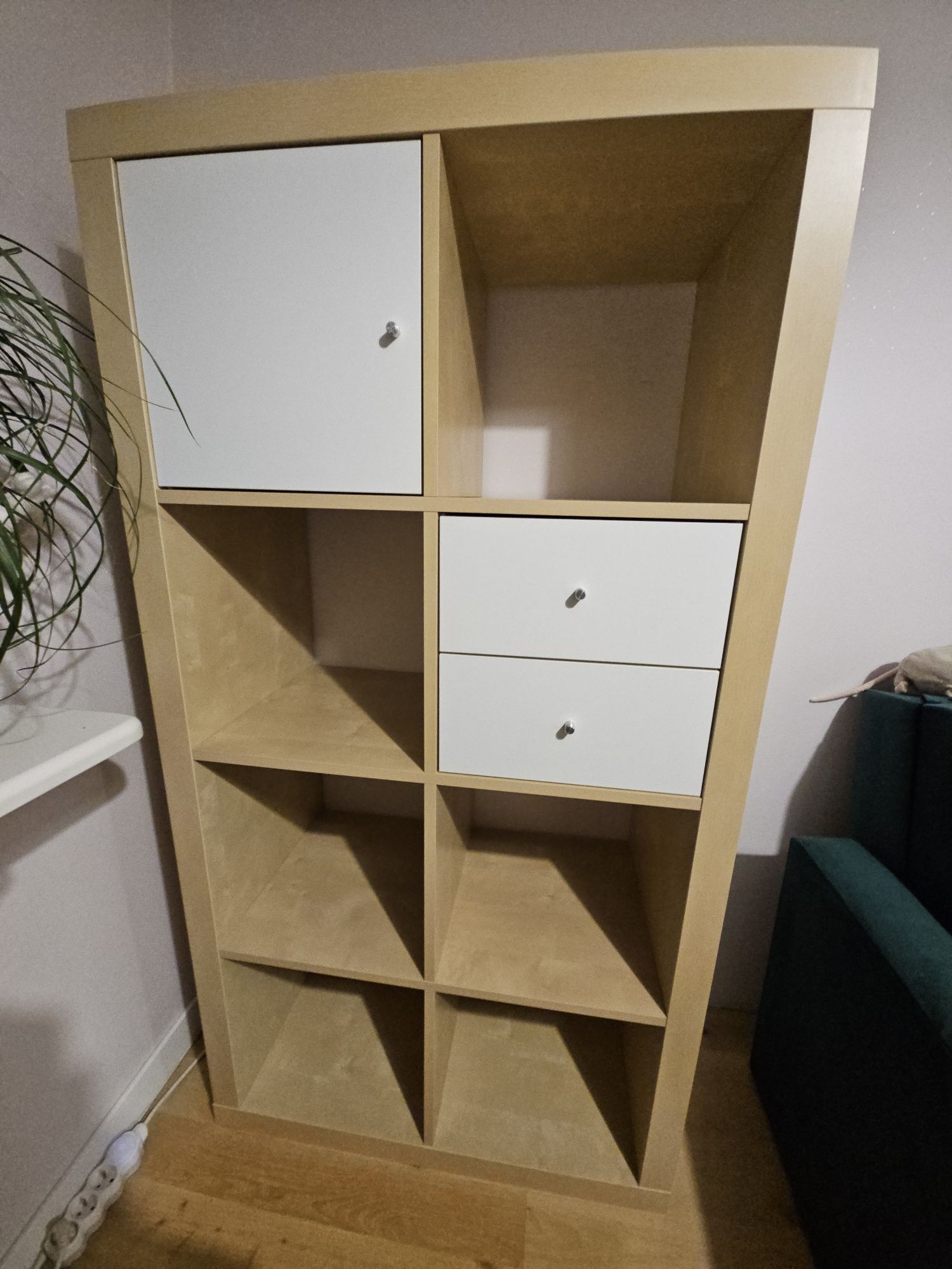 Ikea Kallax 77x147 + 2 szuflady i drzwiczki