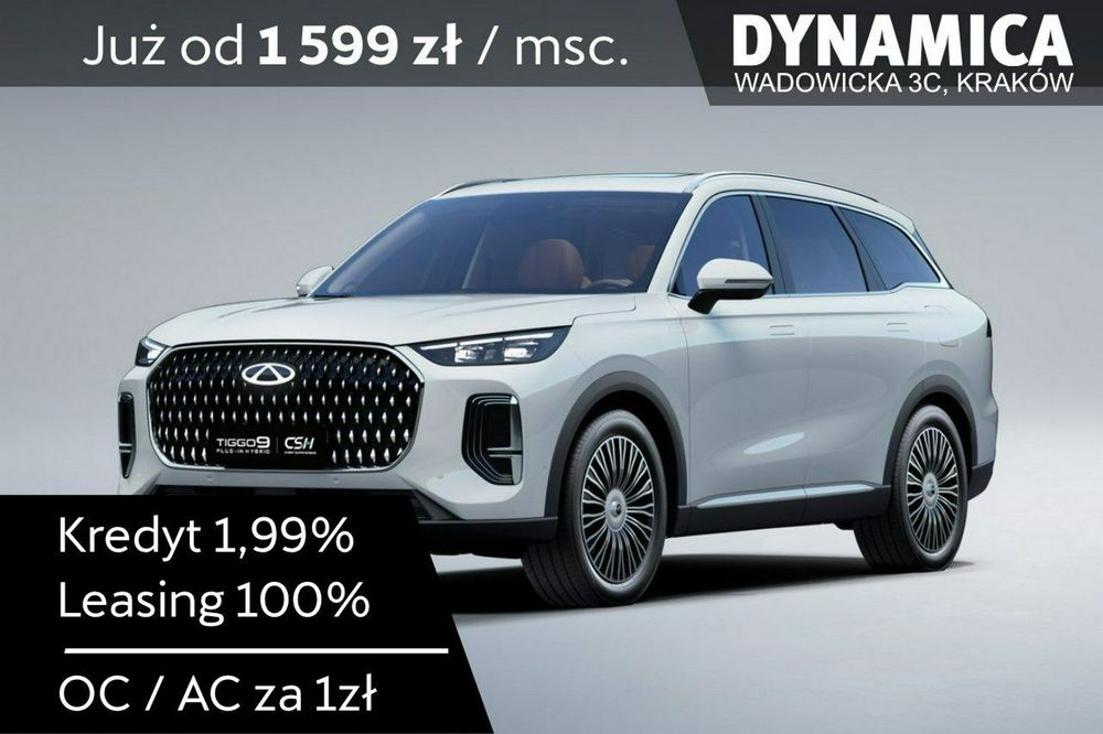 Chery Tiggo 9 PRESTIGE - 428KM - 1.5 T-GDI - Rocznik 2025