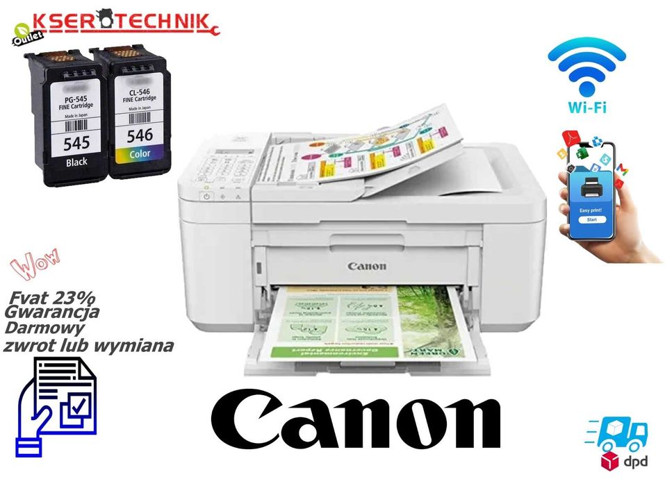 Canon PIXMA TR 4751 I – drukarka atramentowa 4w1 / Wysoka jakość druku