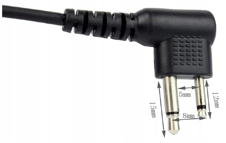Słuchawka Do Walkie Talkie 2-pinowa Z Mikrofonem