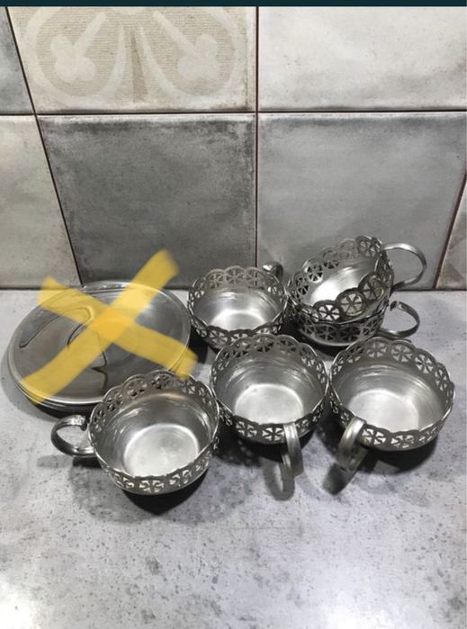 Подстаканники, мельхиор, чай, кофе