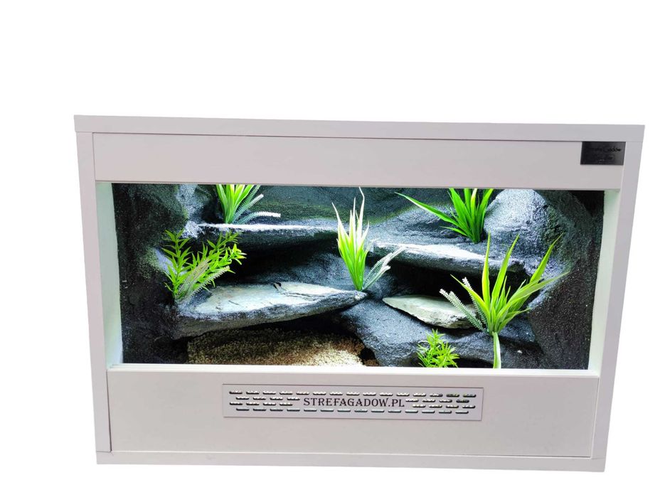 Terrarium pustynne nr687 60/40/40 dla gekona lamparciego DOSTĘPNE