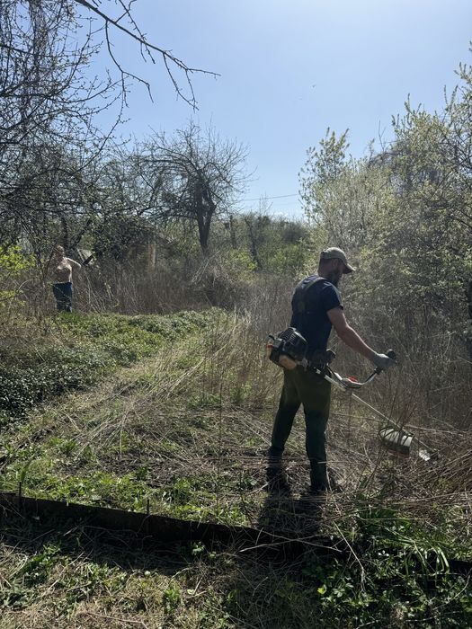 Оранка мотоблоком, покос трави, вивіз сміття, спил дерев