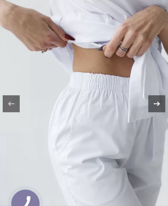 Медичний костюм Білий Халат розмір М