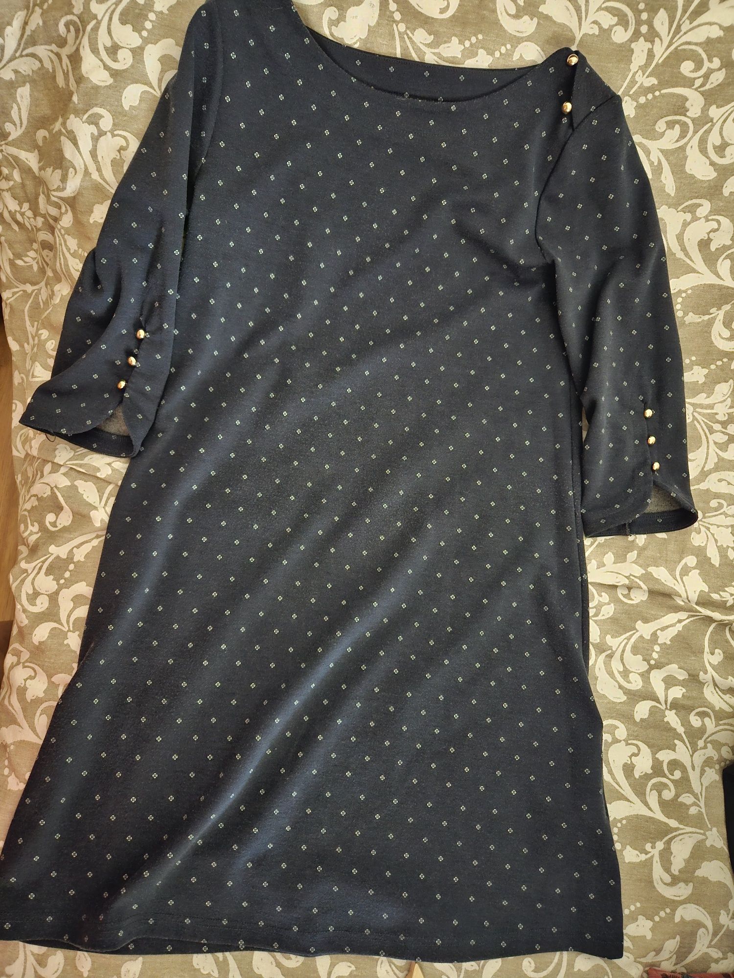 Vestido azul marinho cortefiel