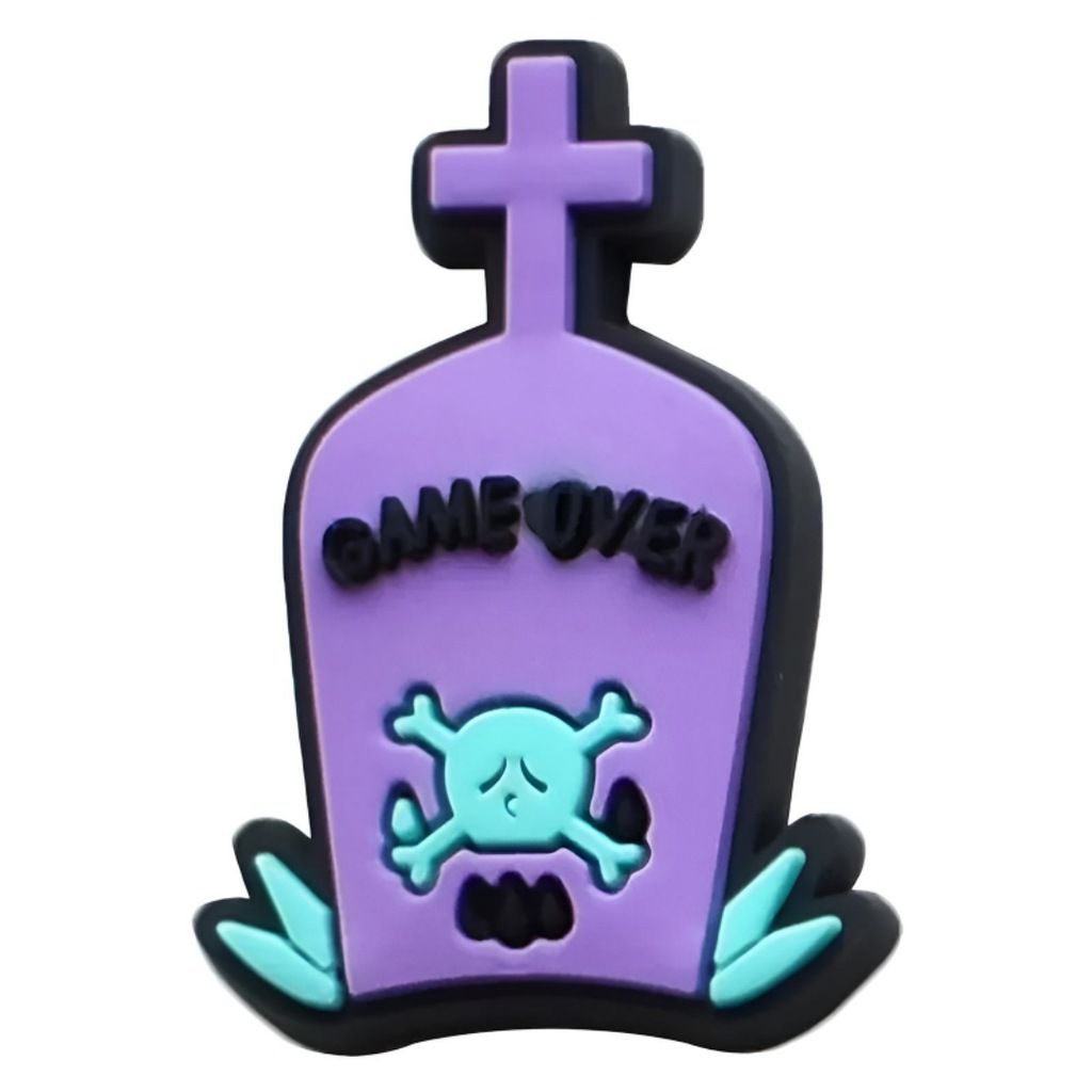 18 szt. charms do crocs czaszka śmierć horror creepy przypinki