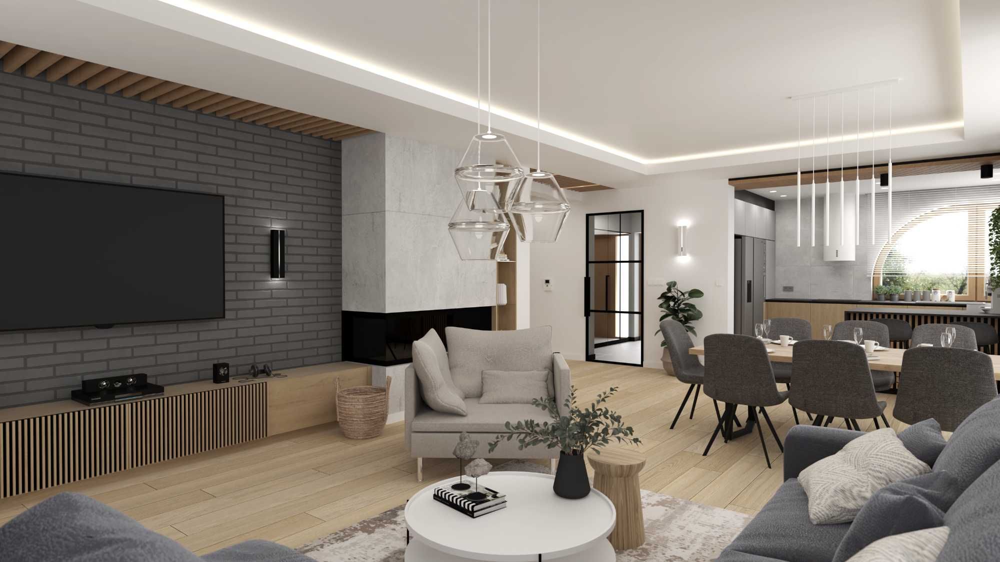 Projektowanie wnętrz z nadzorem | Wizualizacje 3D | Projekty wnętrz