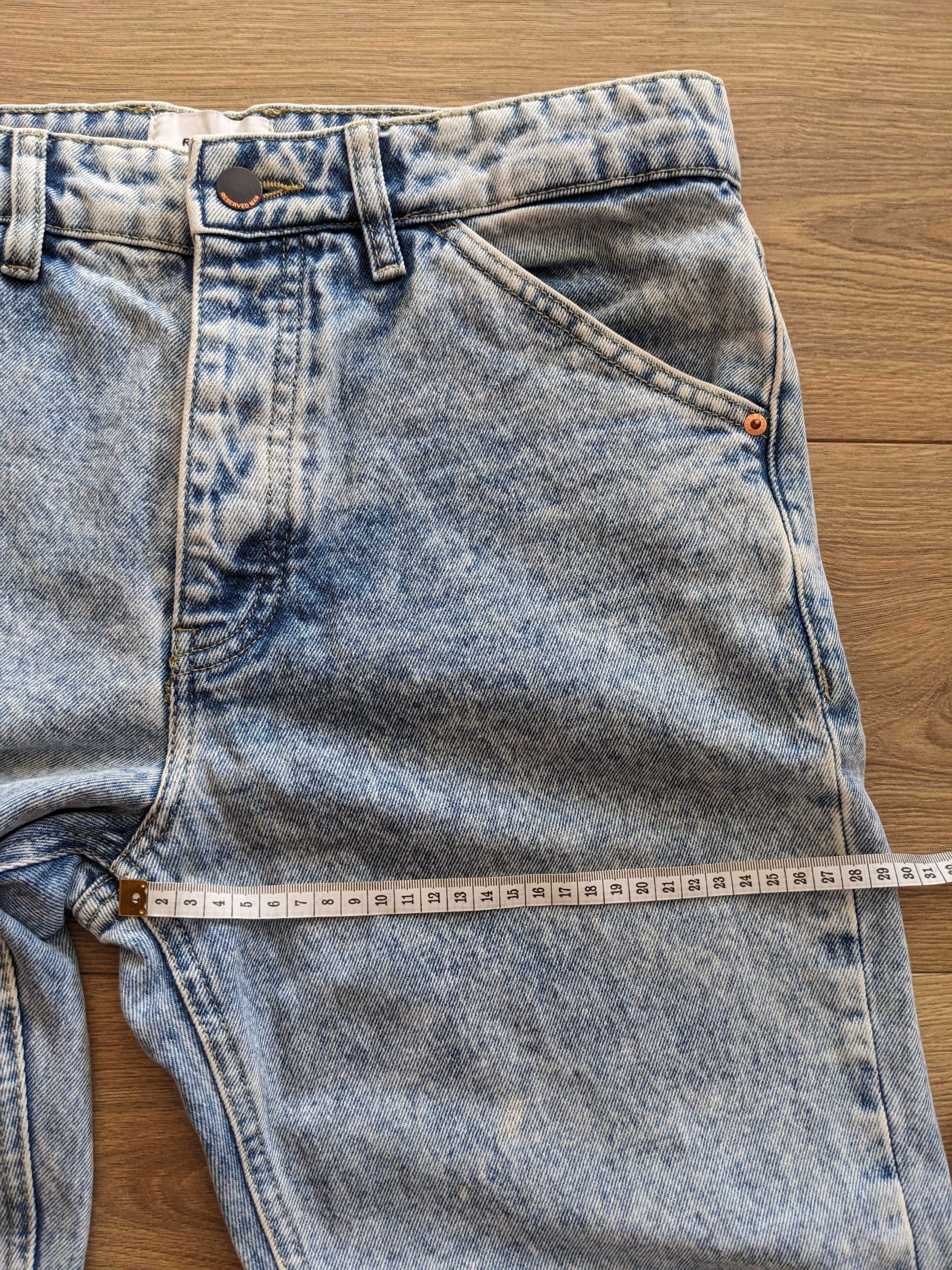 Męskie jeansy Reserved niebieskie spodnie rozm. 31