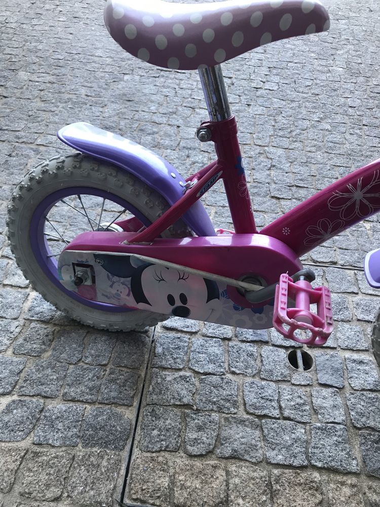 Bicicleta menina da minnie mouse