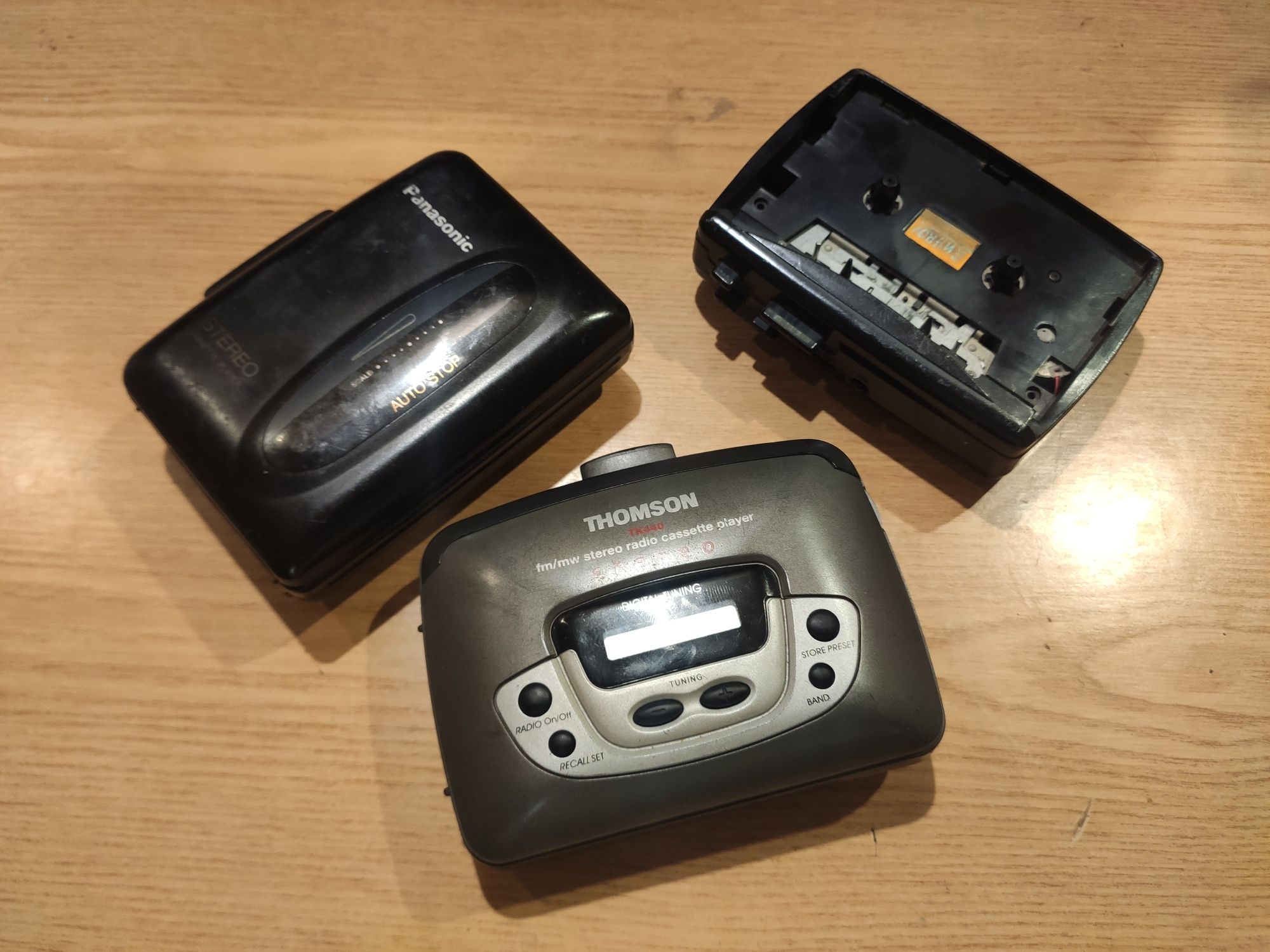 Плеєри касетні Thomson TK440, Panasonic RQ-P30 та пишущий