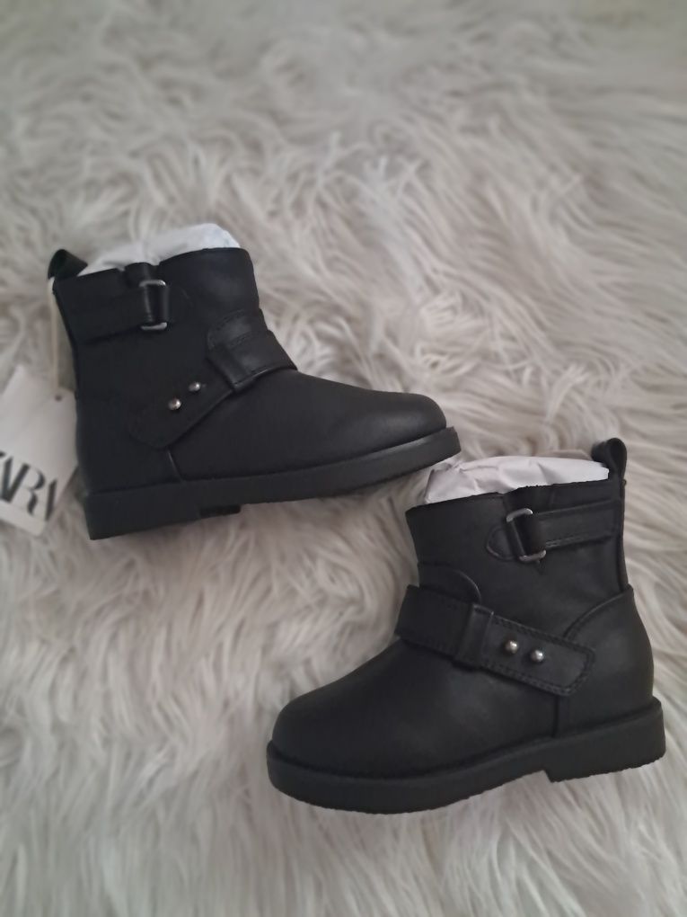Zara nowe skórzane botki rozm. 24