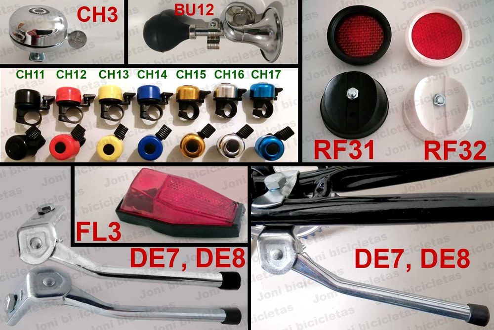 Par de rodinhas estabilizadoras de bicicleta