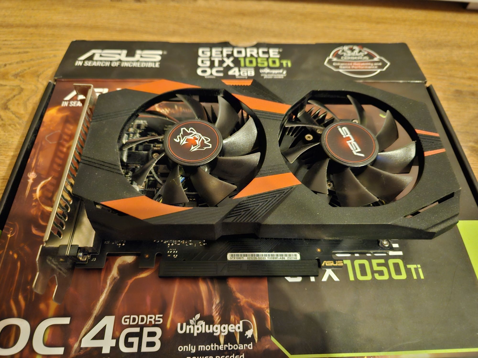 ASUS GeForce GTX 1050 Ti OC 4GB - Gwarancja 1 rok!