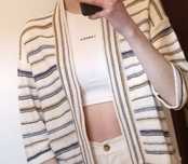 Narzutka len Closed/Roz XXS/XS/S