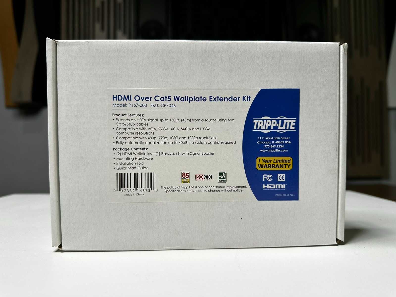 HDMI передатчик по витой паре Tripp Lite HDMI Cat5/Cat6 Wall Plate