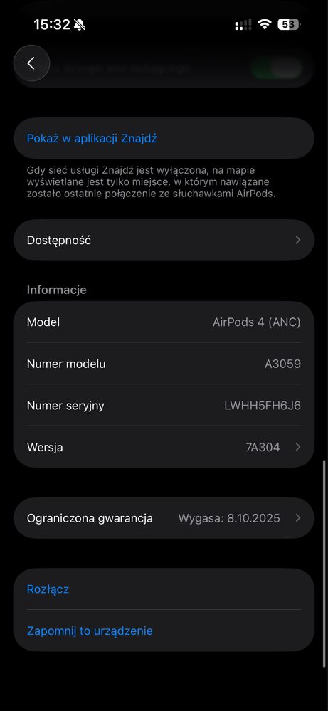 AirPods 4 ANC, Stan Idealny,Oryginalne!