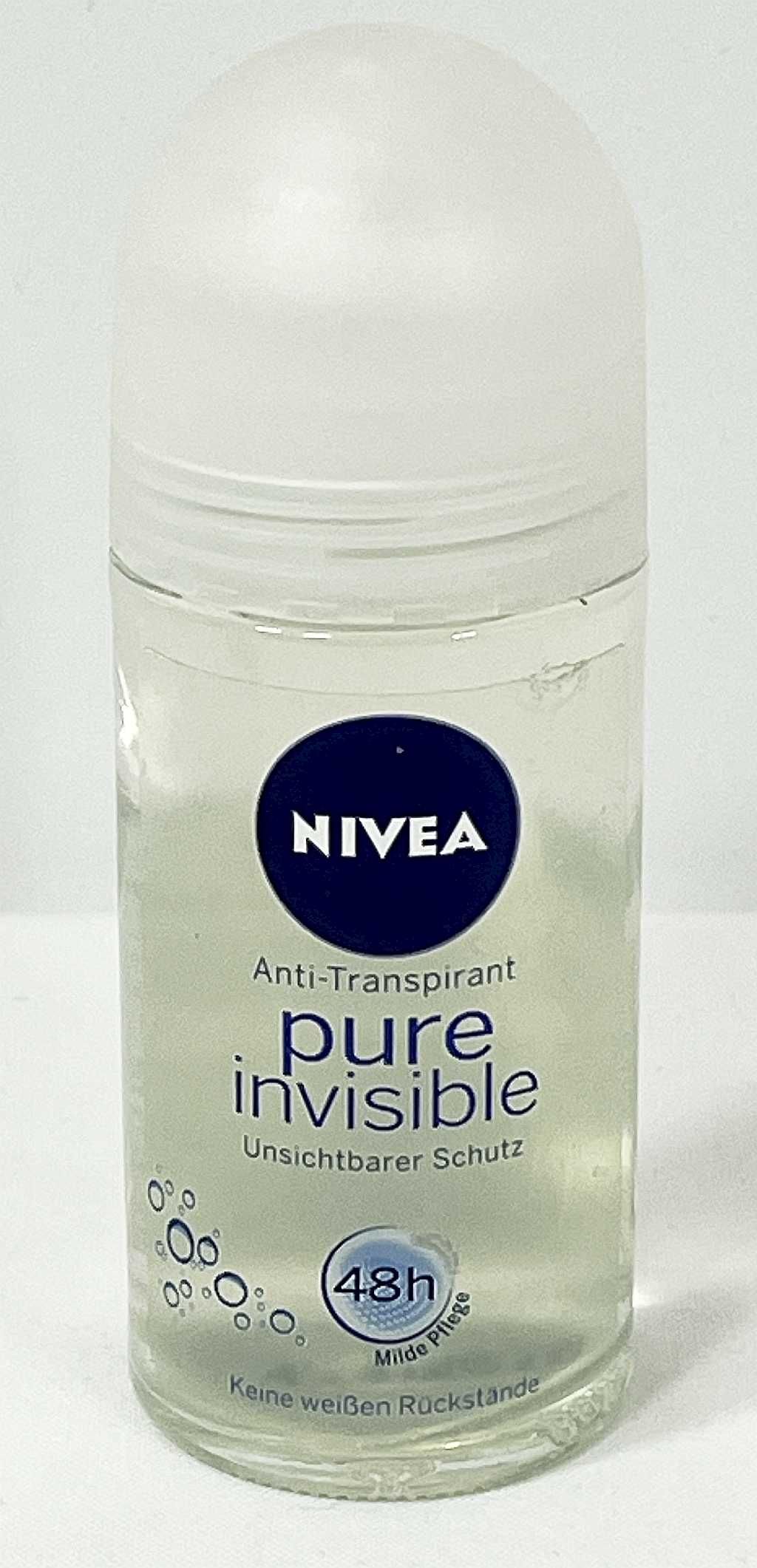 Nivea Pure Invisible dezodorant w kulce 0% Alkoholu 50ml
