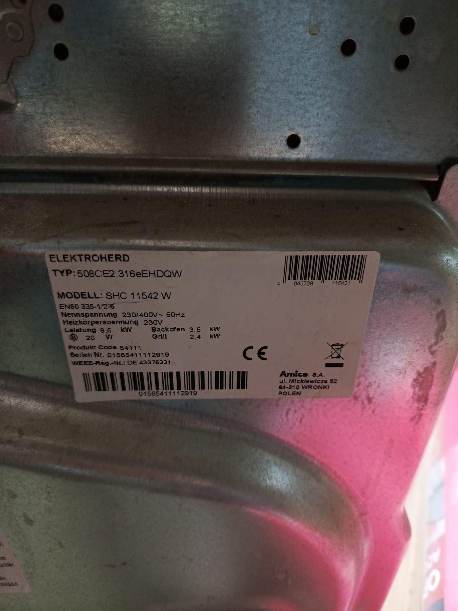 Kuchenka elektryczna Amika