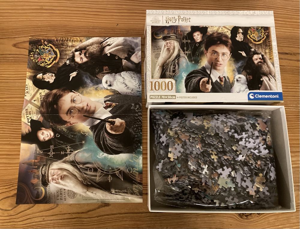 Puzzle Harry Potter 1000 Peças + Poster - Como Novo
