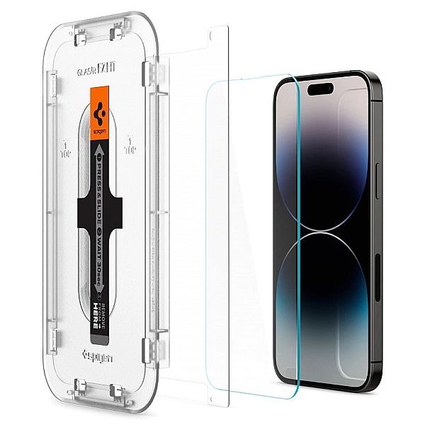 2x Szkło Hartowane Spigen Glas.tr Ez Fit do iPhone 14 Pro Max Clear