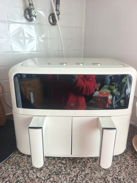 Airfryer 2 compartimentos Retro