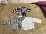 3 camisas manga comprida 6/9 meses