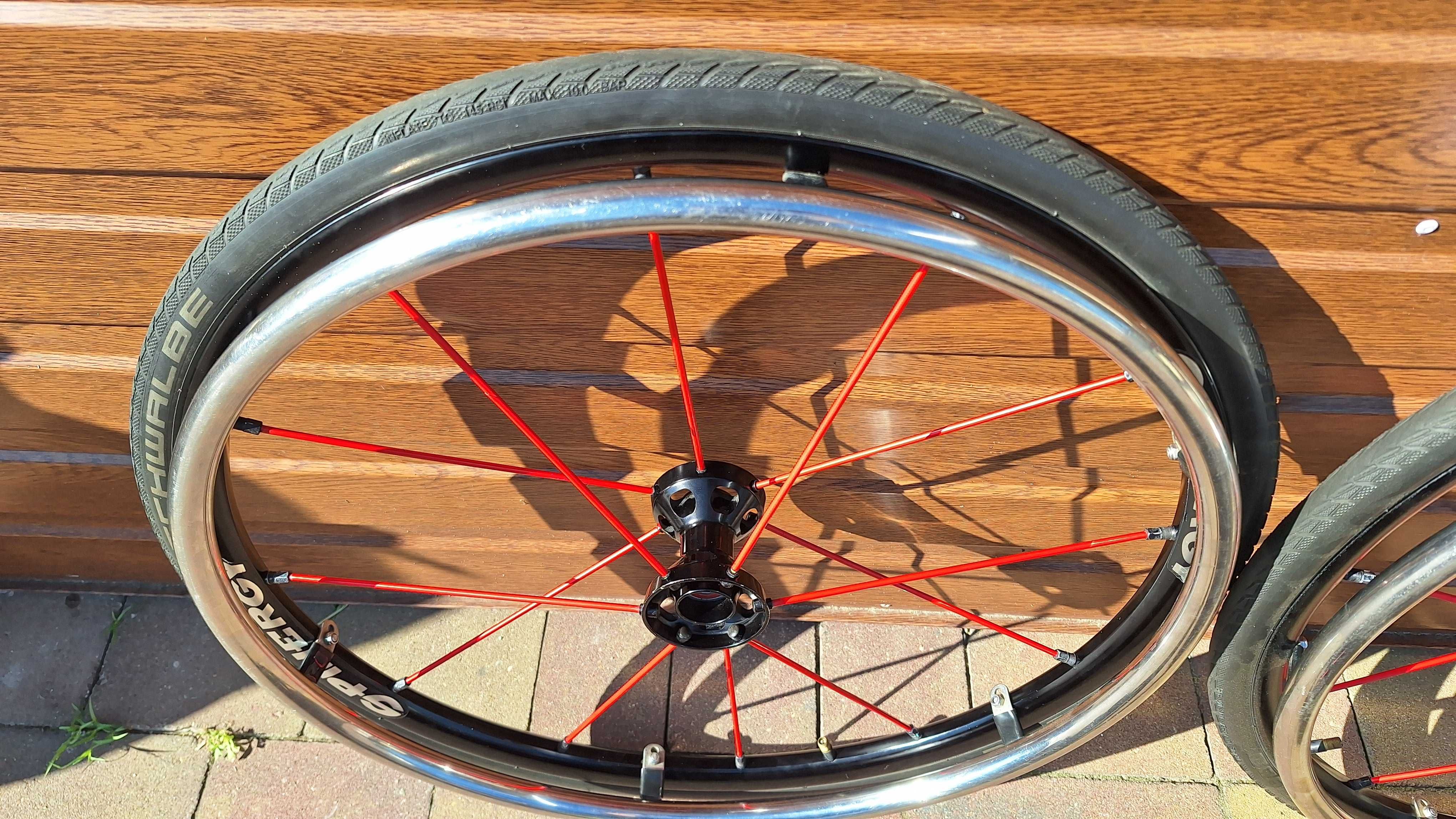 Koła Spinergy do wózka inwalidzkiego aktywnego 24 " oś 12 GTM wysyłka
