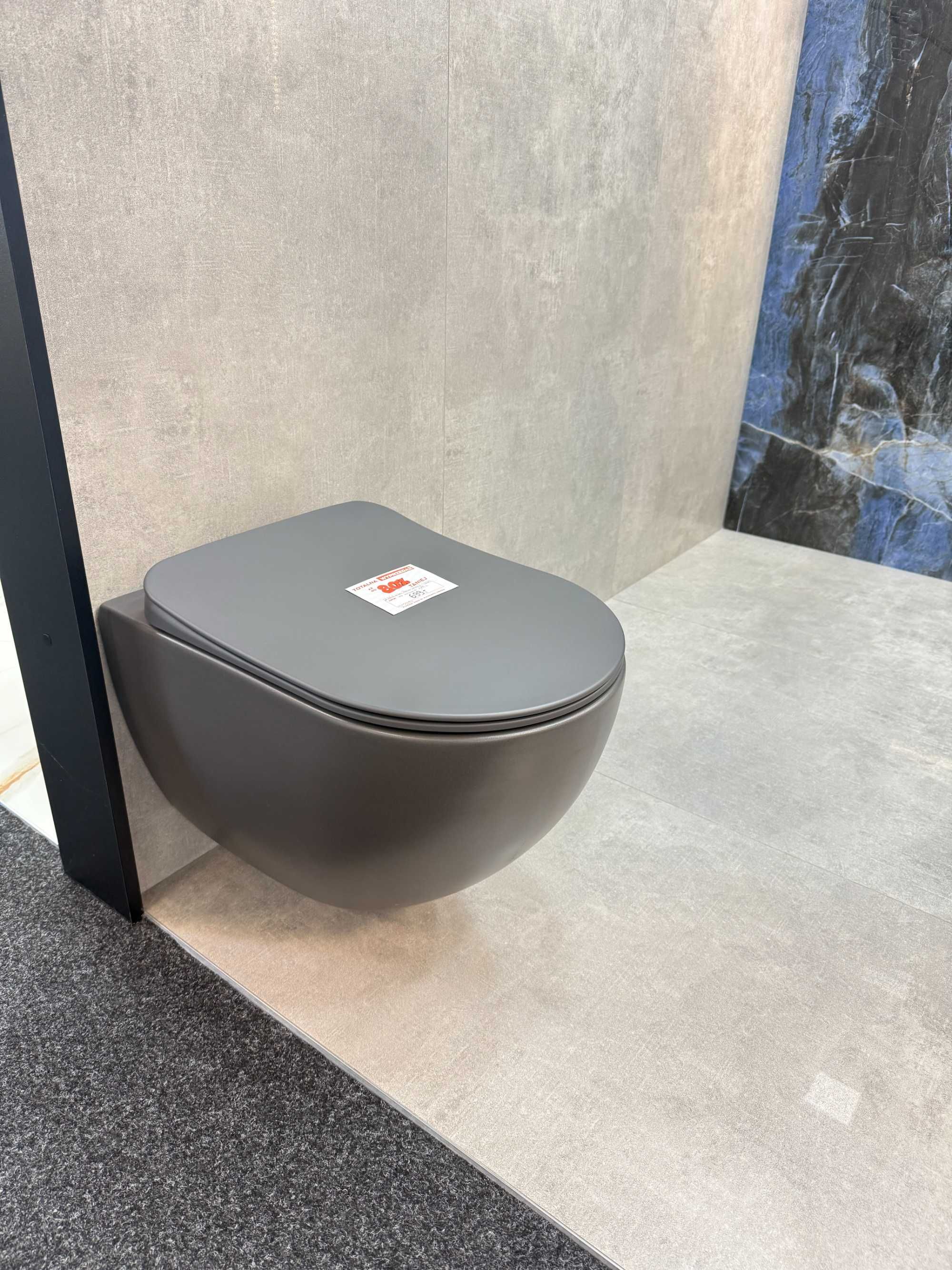 Deante misa WC Peonia z deską wolnoopadającą antracyt